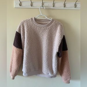 AE sherpa 3 tone fleece pullover